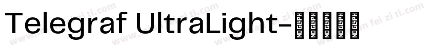 Telegraf UltraLight字体转换